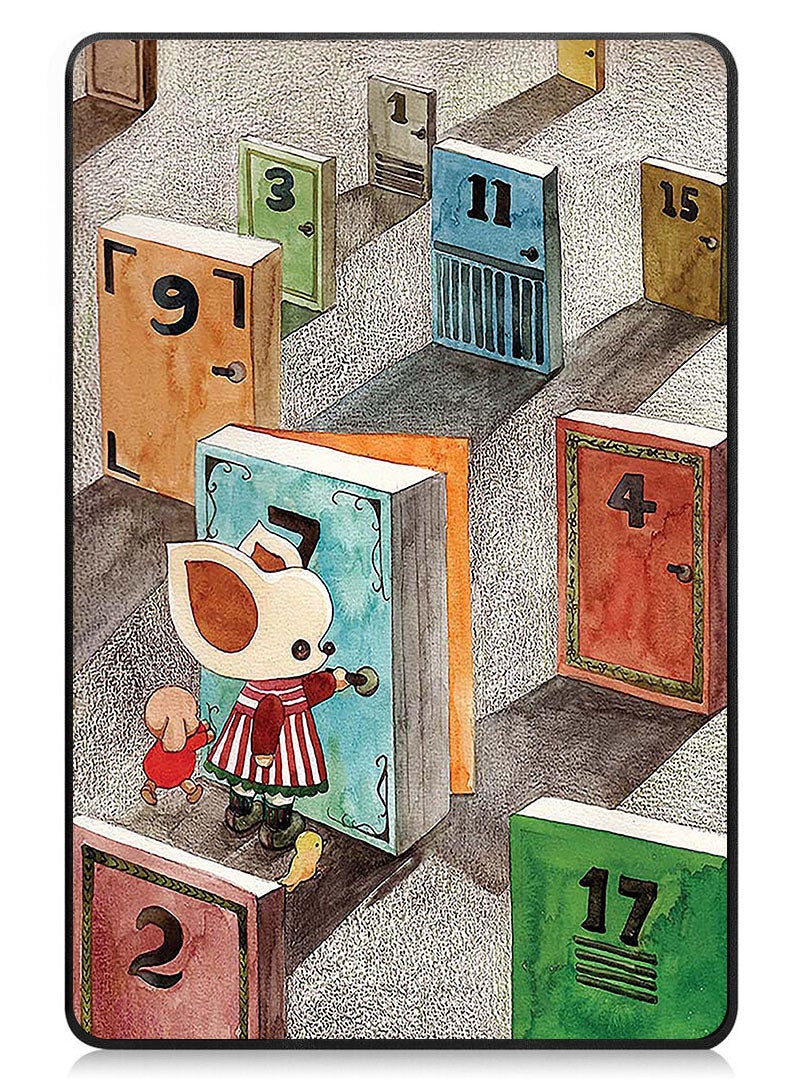 Theodor Protective Flip Case For Huawei MatePad SE 11 (2024) With Trifold Stand Auto Wake Sleep Shockproof Cover Maze game - Image 1