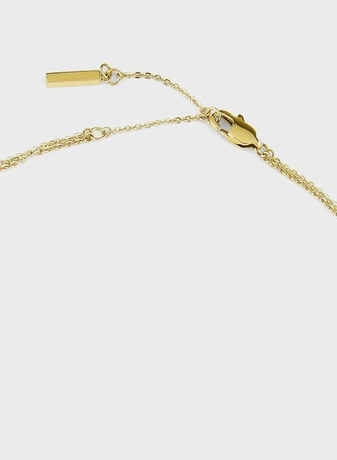 CALVIN KLEIN  Duality Necklace in Two-Tone with Charms - 35000630 for Women | Best Price UAE