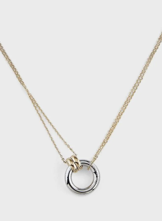 CALVIN KLEIN Duality Necklace in Two-Tone with Charms - 35000630