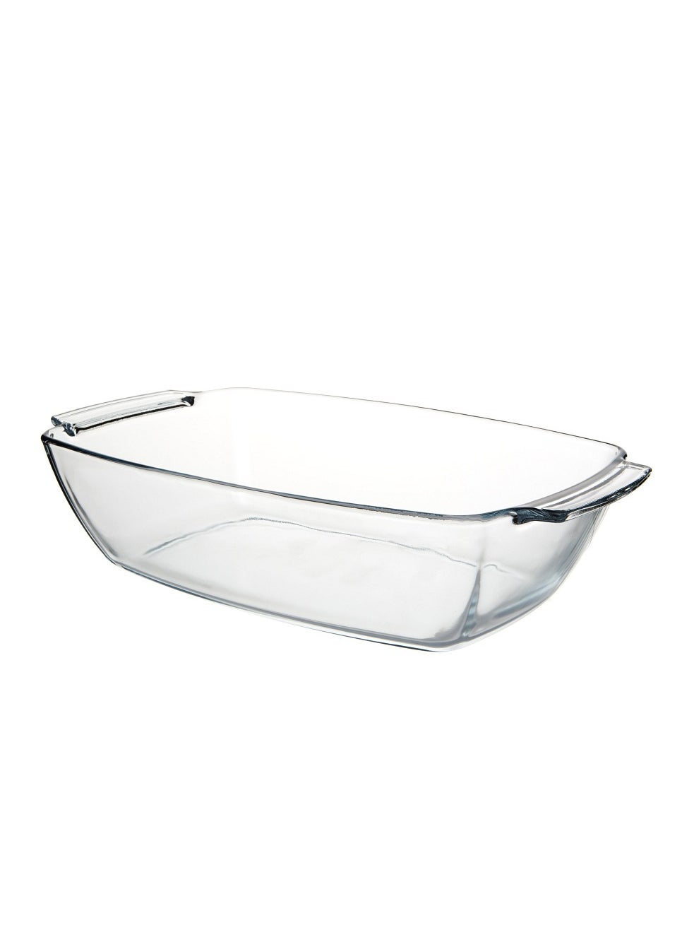 Borcam Borcam Rectangular Deep Glass Baking Tray, 4420 Ml Capacity, 90 Mm Height, 233X380 Mm Diameter - Clear 