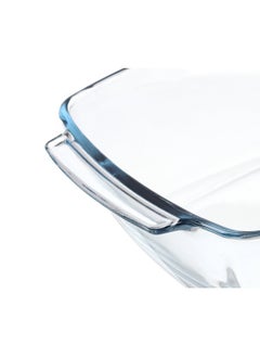 Borcam Borcam Rectangular Deep Glass Baking Tray, 4420 Ml Capacity, 90 Mm Height, 233X380 Mm Diameter - Clear  - Image 3