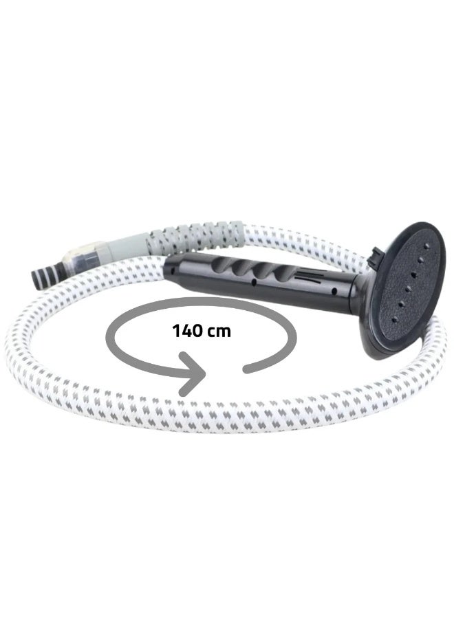 RAF Advanced Clothes Steamer with Standing Pole, Rapid Steam Generation, Safe Fabric Protection, Lightweight Design, Ideal for Shirts, Suits, Dresses, Household Textiles, Quick Touch Ups, Daily Use, and Professional Looking Results - Image 4