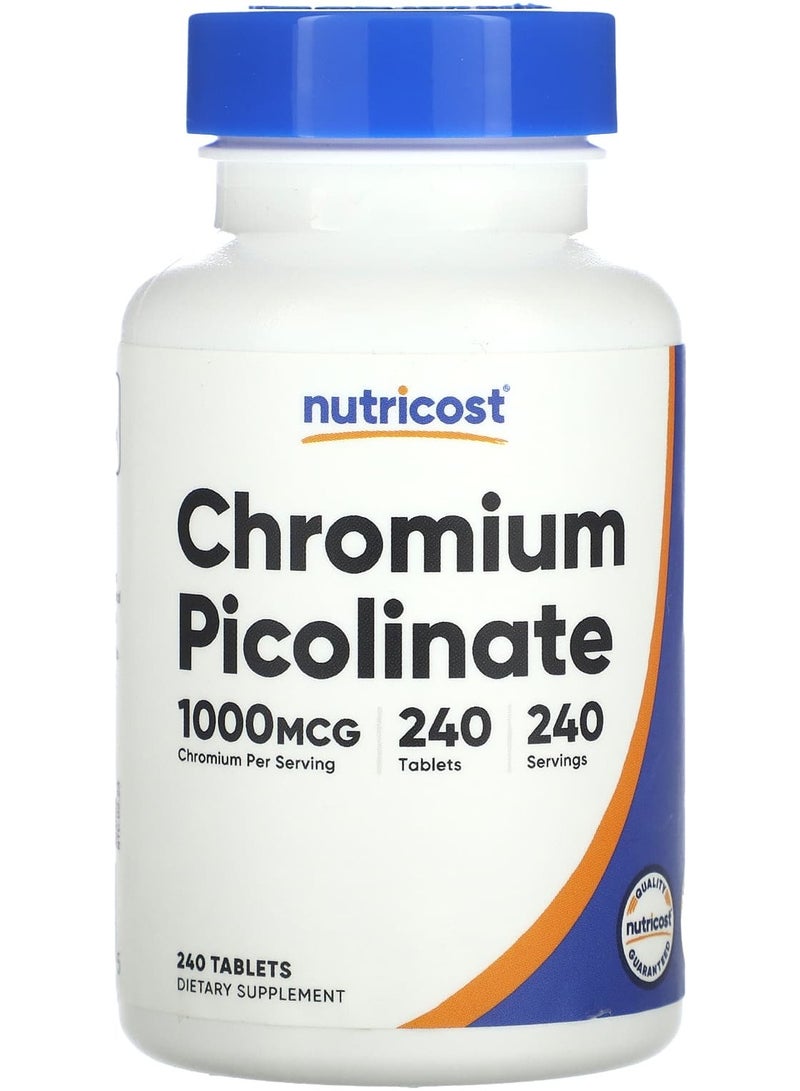 Nutricost Chromium Picolinate, 1,000  mcg, 240 Tablets