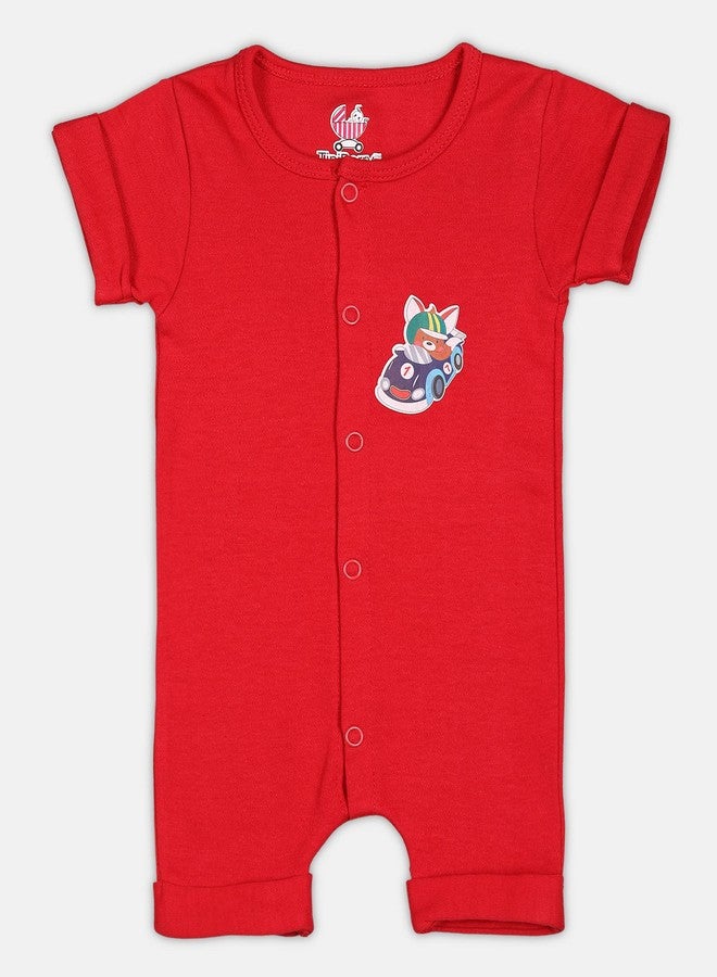 TiniBerry Baby Half Sleeve Cotton Sleepsuits/Romper/Bodysuit/Onesies for Baby Boys and Baby Girls (Set of 5) (3-6 Months, GIRLS) - Image 2