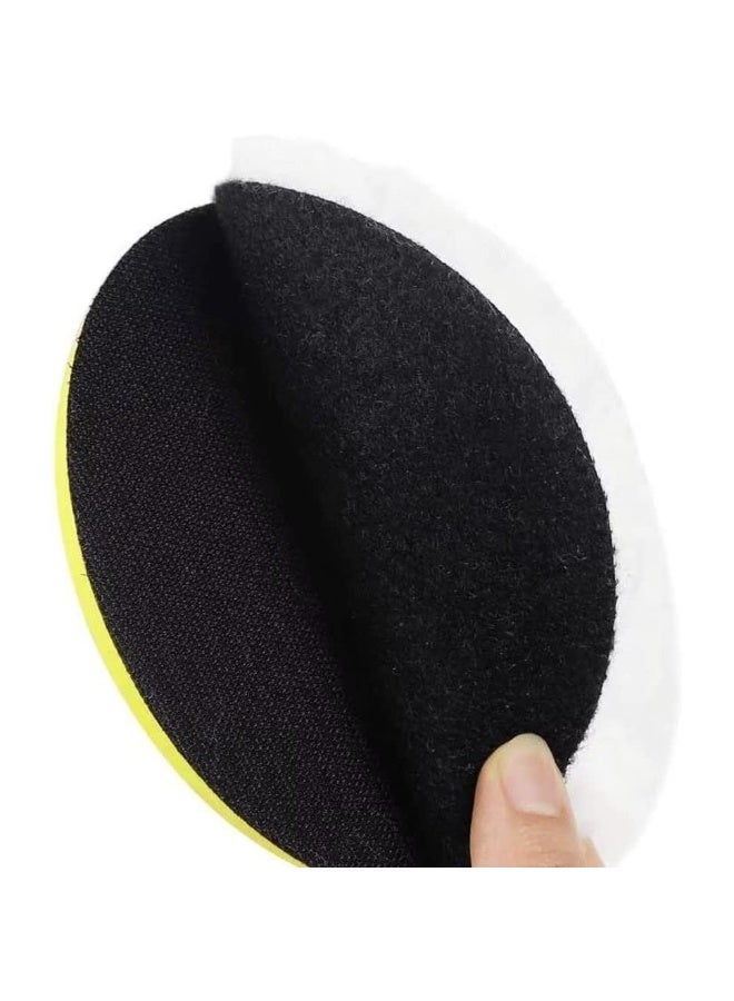 5 Pcs 6 Inch Wool Polishing Buffing Pad Polishing Buffing Wheel For Drill Buffer Attachment With M14 Drill Adapter - Image 4