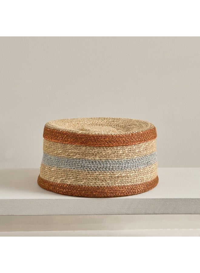 Home Box Noir Sea Grass Basket with Lid 27 x 27 x 18 cm - Image 4