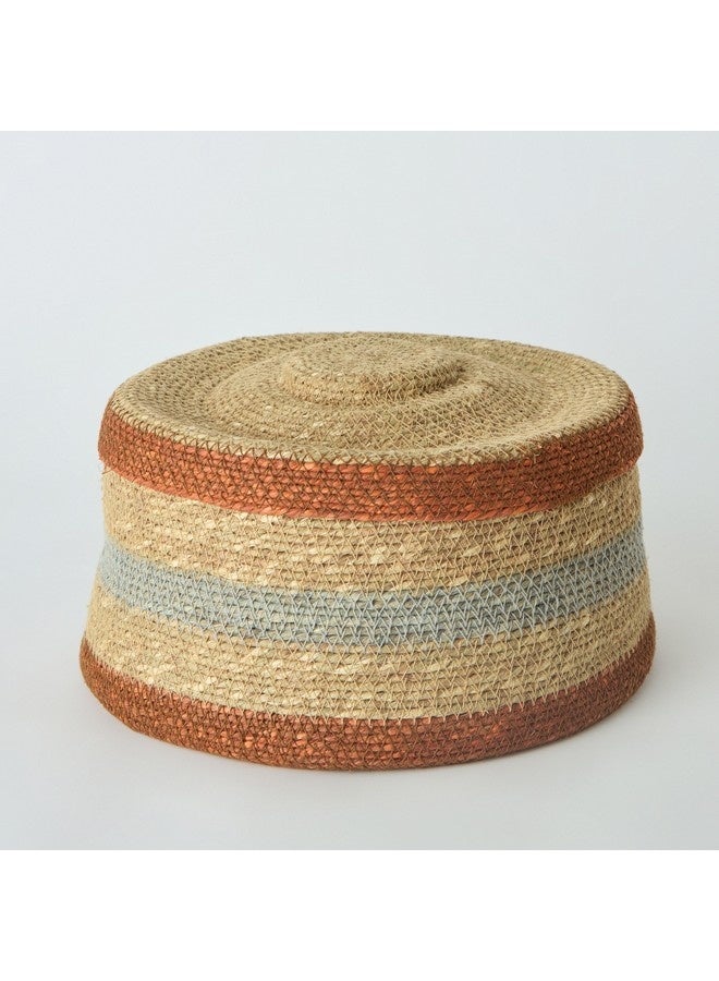 Home Box Noir Sea Grass Basket with Lid 27 x 27 x 18 cm - Image 3