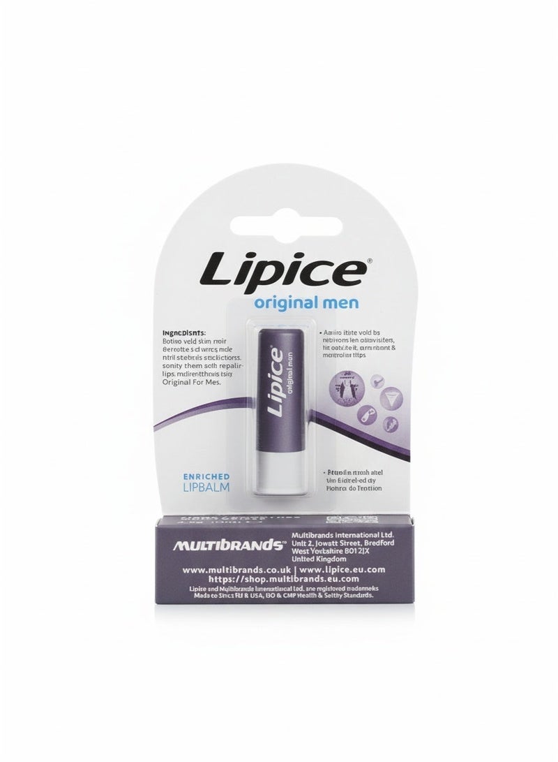 lipice Original Men Lip Balm 4.8g – Soothing Protection for Dry Lips - Image 3