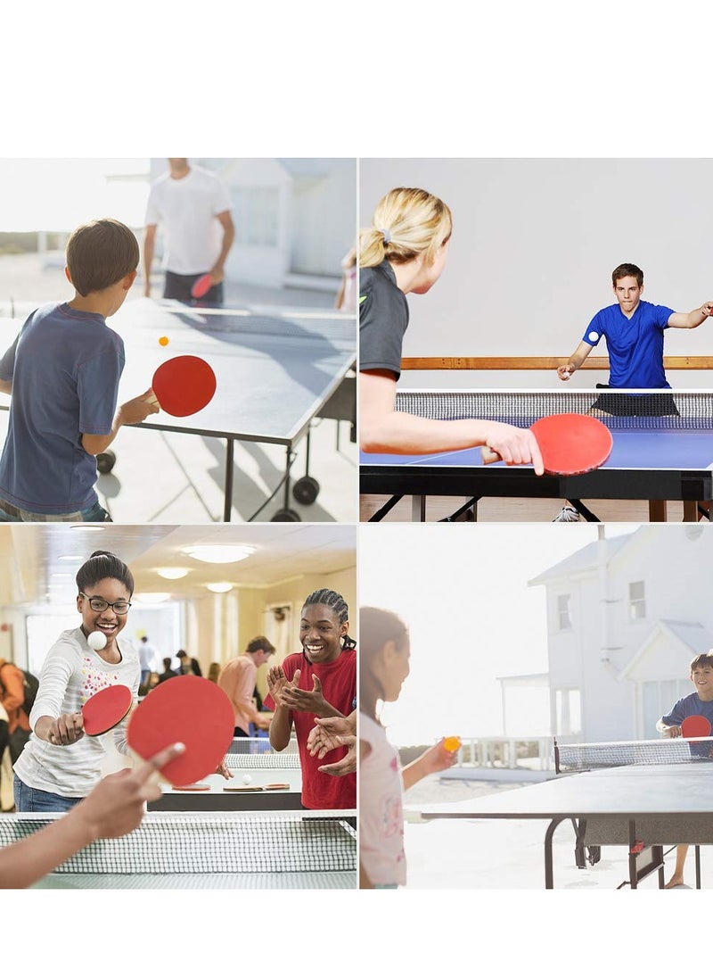 XiuWoo - Ping Pong Paddle Set, Portable Table Tennis Set with Retractable Net, Rackets, Balls and Carry Bag for Indoor/Outdoor Games - Image 1