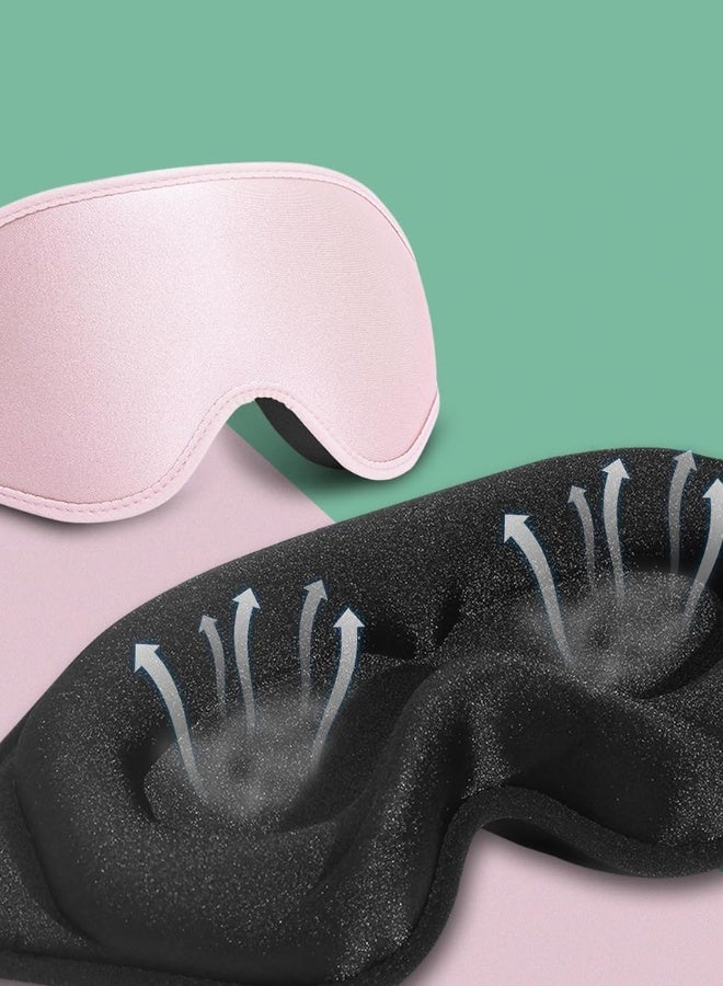 3D Sleep Eye Mask – Ultra-Soft, Comfortable & Light-Blocking with Adjustable Strap – Ideal for Restful Sleep Anytime, Anywhere - Image 3