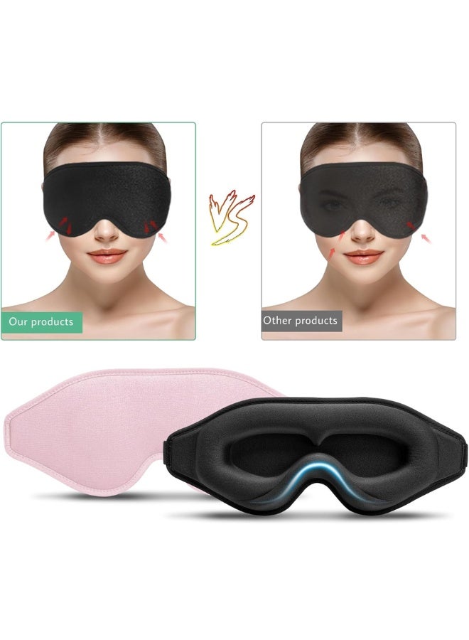 3D Sleep Eye Mask – Ultra-Soft, Comfortable & Light-Blocking with Adjustable Strap – Ideal for Restful Sleep Anytime, Anywhere - Image 4