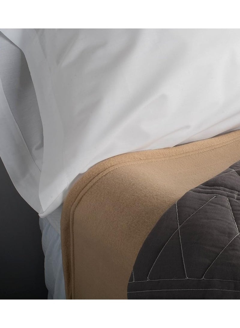 BSB HOME® 220 GSM Premium Plush Single Blanket for Bed, Sofa, Couch, Travel and Camping AC Blanket | 150 x 220 cm | Beige | SOLID POLO BLANKET - Image 4