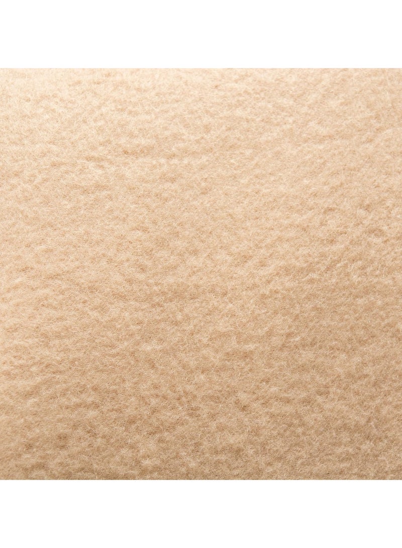 BSB HOME® 220 GSM Premium Plush Single Blanket for Bed, Sofa, Couch, Travel and Camping AC Blanket | 150 x 220 cm | Beige | SOLID POLO BLANKET - Image 5