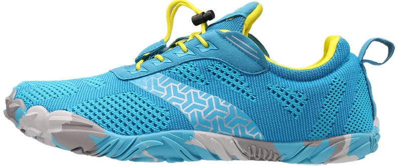 WHITIN Men's Trail Running Shoes Minimalist Barefoot Five Fingers Wide Toe Box Size 7.5 Workout Fitness Zero Drop Hiking Cross Training Light Blue 40 - Image 3