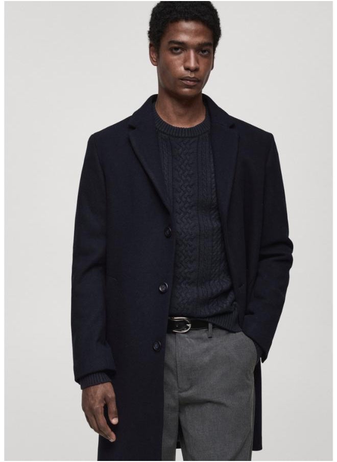 Mango Man - Wool Coat With Removable Breastplate - Image 1