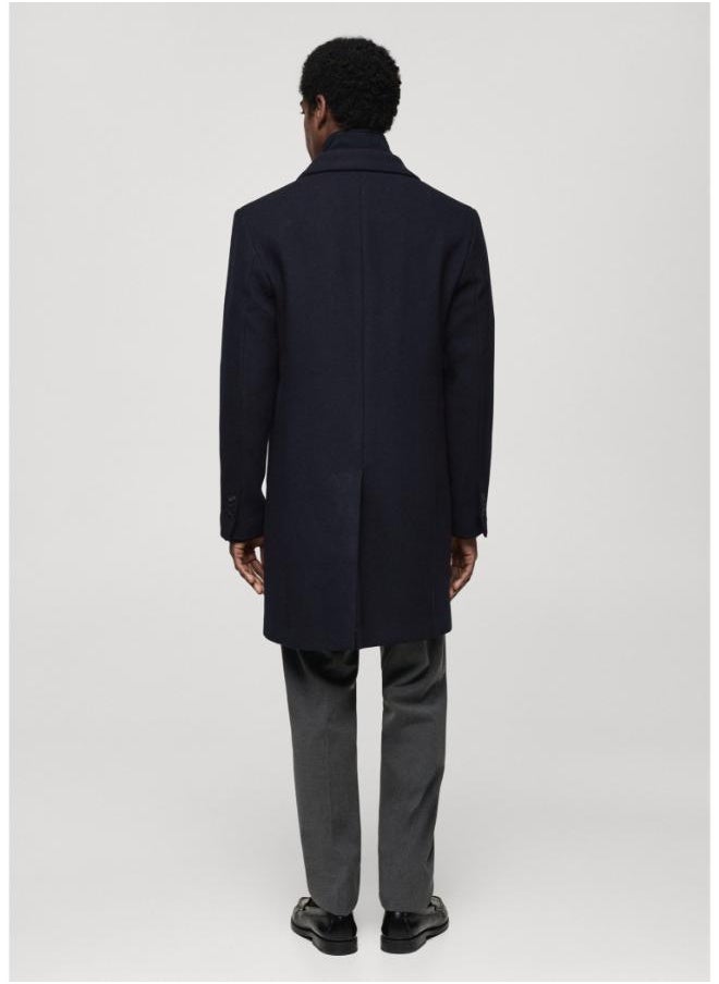 Mango Man - Wool Coat With Removable Breastplate - Image 1