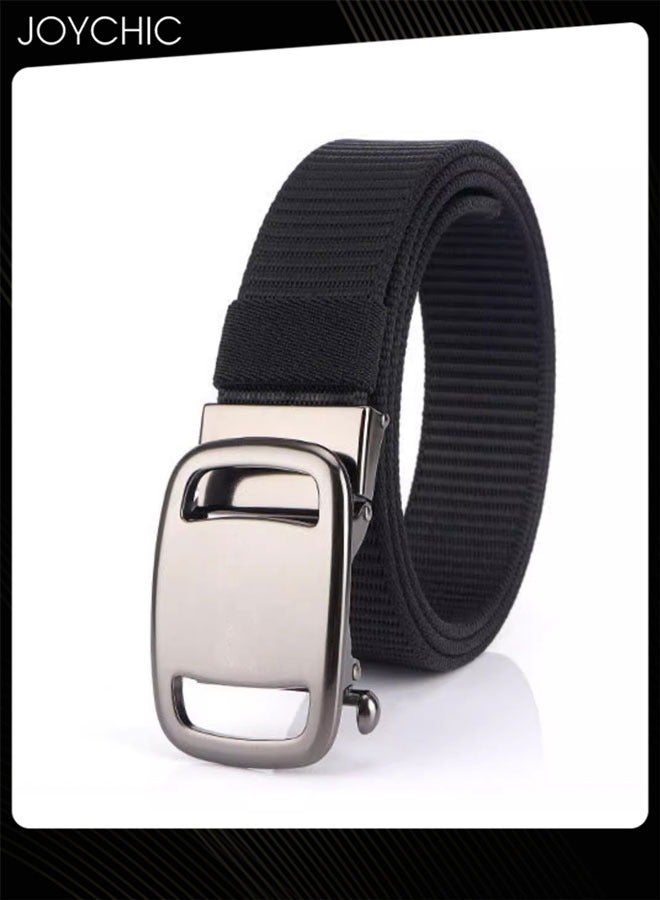 Joychic Stylish Casual Style Adjustable Nylon Belt for Men Lightweight And Durable Automatic Buckle Belt  - Image 3