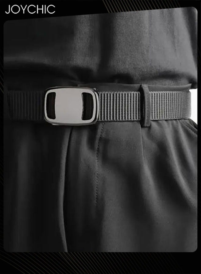 Joychic Stylish Casual Style Adjustable Nylon Belt for Men Lightweight And Durable Automatic Buckle Belt  - Image 2