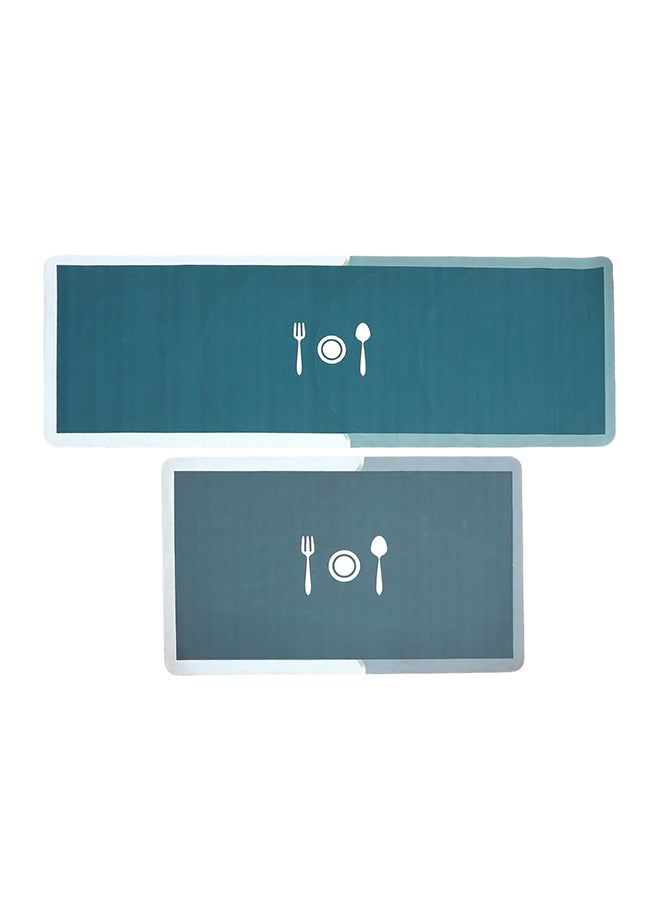 Status Contract Kitchen Mats for Floor | Set of Runner & Mat Kitchen Decor | Anti-Skid Rubber Kitchen Floor Mat | Napa Skin Super Absorbent Non Slip Mat - Floor Rug | Waterproof Kitchen Mat | (Purple) (RR-120x40,DM-38x58 CM) - Image 2