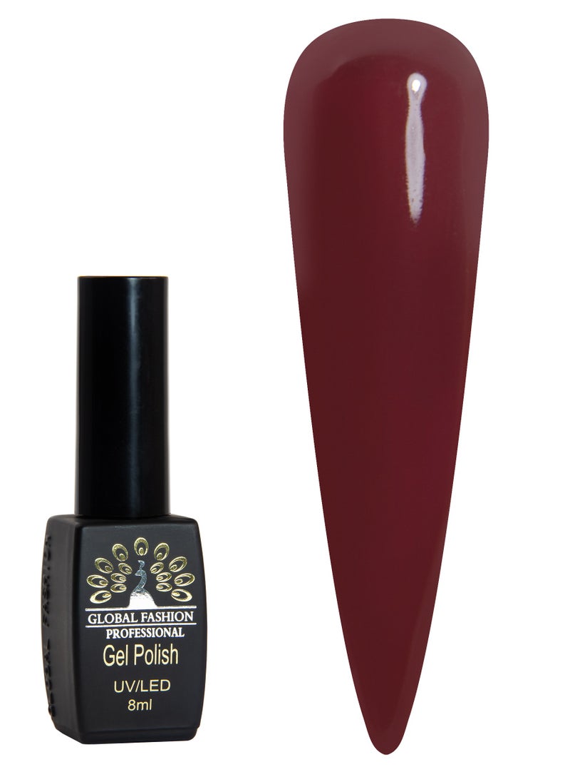 GLOBAL FASHION - Global Fashion Black Elite Gel Polish | 132 Colors of Long-Lasting Elegance - 8ml | 314 - Image 1