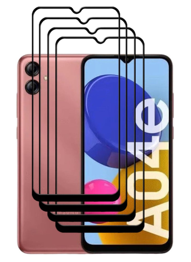 ACLIX 4 Pieces Antistatic ESD Dustproof Premium Quality High Definition Tempered Glass Screen Protector Designed For Samsung Galaxy A04e - Image 1