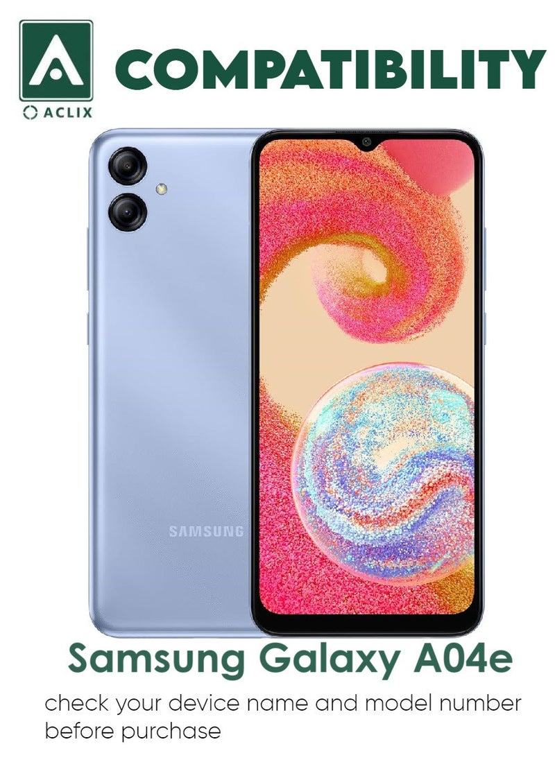 ACLIX 4 Pieces Antistatic ESD Dustproof Premium Quality High Definition Tempered Glass Screen Protector Designed For Samsung Galaxy A04e - Image 3