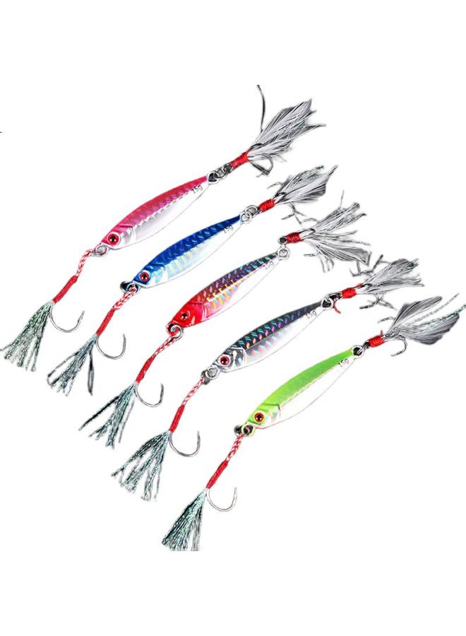 Bear fire Xionghuoluya Long-Casting 15G Double Hook Small Iron Plate Metal Set, Sea Fishing And Freshwater Fishing Accessories - Image 3