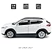 VIIGER 136 Scale Tucson Toy Car Model Metal Diecast SUV Toy Vehicle Doors Open Pull Back Toys for Boys 3 4 5 6 7 Year Old Toddler Kids Gifts Men Collection Home Office Dcor Cake Topper White - Image 4