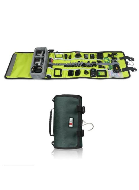 BUBM for Go Pro Accessories Large Canvas Travel Roll shoulder Bag Protective Case Rollup for GoPro5 Hero4/3+/3 sj4000 xiaomi