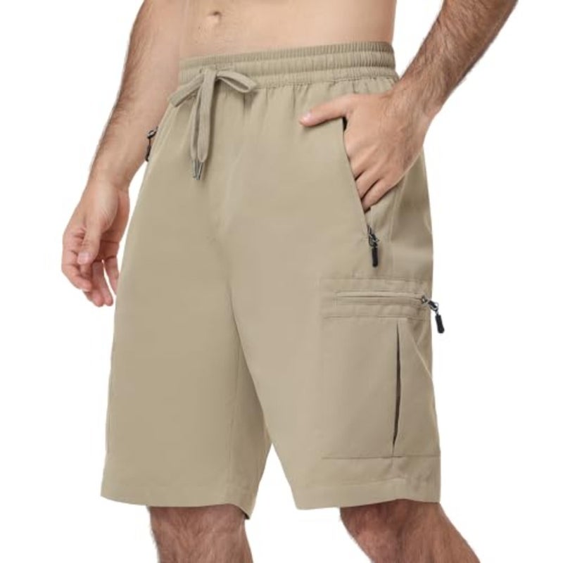 Zoofly Men's Cargo Shorts Outdoor Lightweight Summer Casual Bermuda Shorts with 5 Zipper Pockets - Image 1