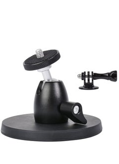 Y&D Magnetic Camera Mount Base with Mini Ball Head and Adapter for Action Camera/DJI Osmo / Insta360 /Blink Wyze Cam Small DSLR Security Light & More a 1/4"-20  - Image 1
