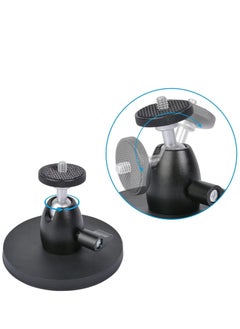 Y&D Magnetic Camera Mount Base with Mini Ball Head and Adapter for Action Camera/DJI Osmo / Insta360 /Blink Wyze Cam Small DSLR Security Light & More a 1/4"-20  - Image 2