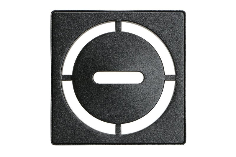 Schluter KerdiDrain Pure Shower Grate Kit with Integrated Bonding Flange Ideal for Tile Showers Stainless Steel 4Inch Grate Square Matte Black Grate Finish KDIF4GRKMGSD8