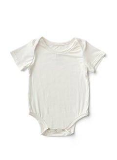 Organic Bamboo Spandex Bodysuit- White 0 to 3 months - pzsku/ZDD6D67B133829F0FD7AFZ/45/_/1701706566/b2c768f5-c70e-4988-82e8-0b2df54f5c6b