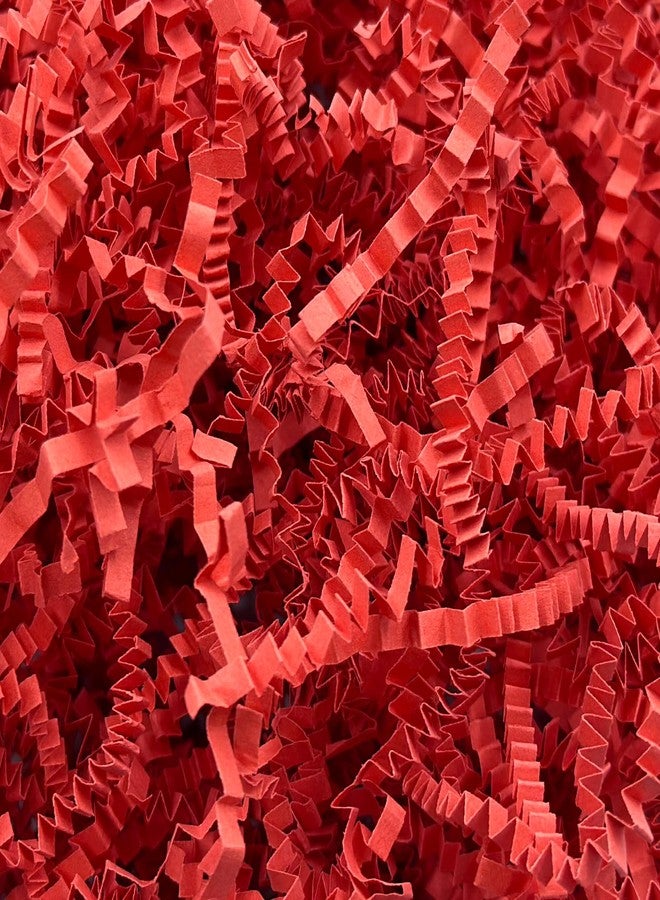 Corlcol 1LB Crinkle Cut Paper Shred Filler for Gift Box Bag and Basket On Holidays(Red) - Image 1