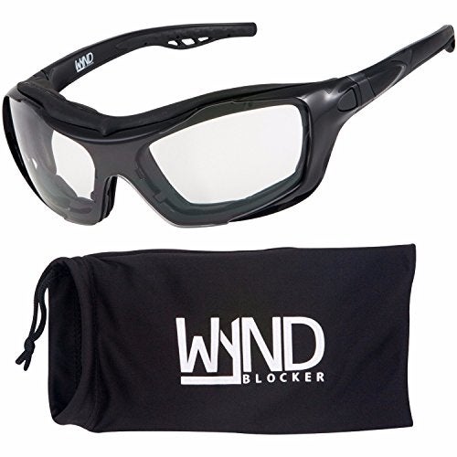 WYND Blocker نظارات ركوب الدراجات النارية WYND Blocker للرياضات المتطرفة (أسود/شفاف) - Image 1