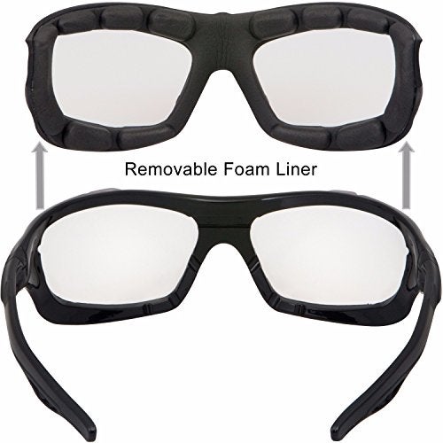 WYND Blocker نظارات ركوب الدراجات النارية WYND Blocker للرياضات المتطرفة (أسود/شفاف) - Image 3
