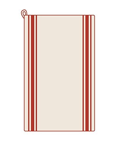Aunt Martha's 18-Inch by 28-Inch Package of 3 Vintage Dish Towels,Cotton, Red Striped - Image 4