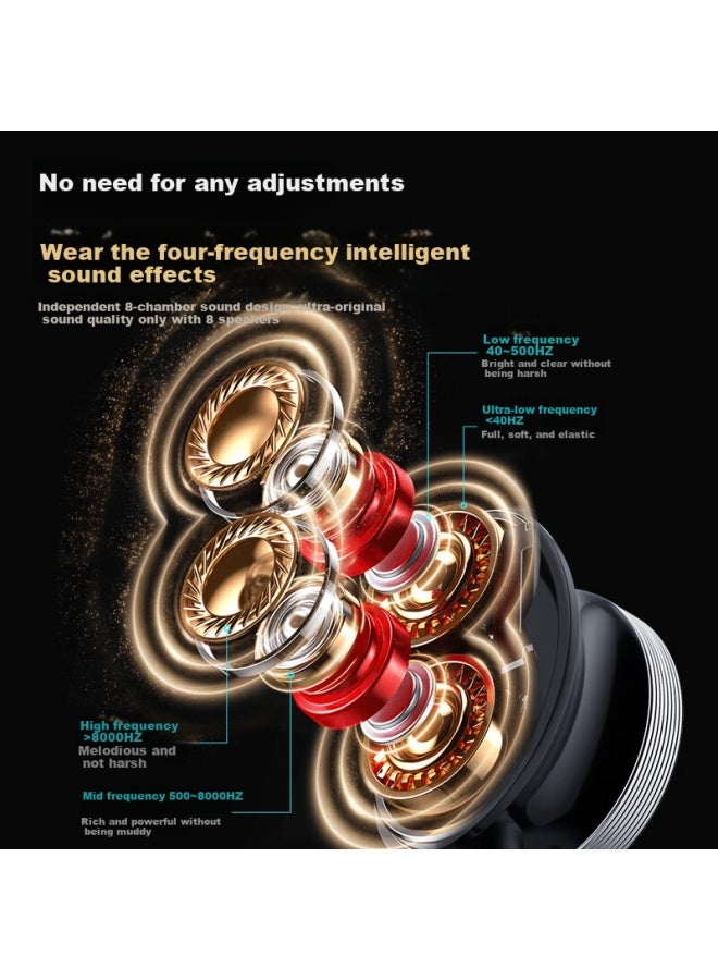 Vikenbluetooth Neckband Earphones Top 1 Gold Medal Noise Cancelling Wireless High Sound Quality Ultra-long Battery Life Sports Suitable For Sony Apple Xiaomi - Image 2