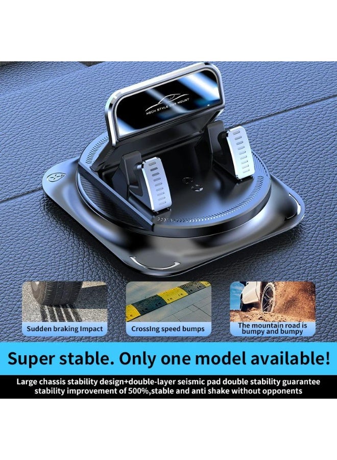 Car phone holder 360 degree rotation, suitablefor car navigation in-car dashboard, horizontaland vertica screen adjustment angle,suctioncup fixed non-slip mobile phone holdersuitable for iPhone and Android - Image 5