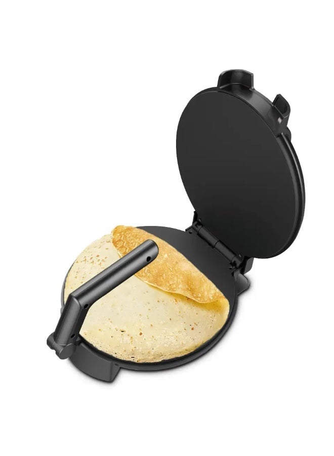 آر إيه أف ماكينة خبز شباتي كهربائية من RAF، مكبس روتي غير لاصق بمقبض بارد ومؤشرات ضوئية مزدوجة – ماكينة خبز تورتيلا سريعة التسخين – مكبس خبز مسطح مدمج وسهل التنظيف - Image 2