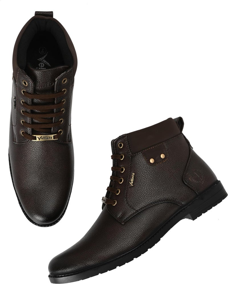 Vellinto DELIGHT Casual Boots ll Synthetic Leather Boots For Casual Wear - Image 3