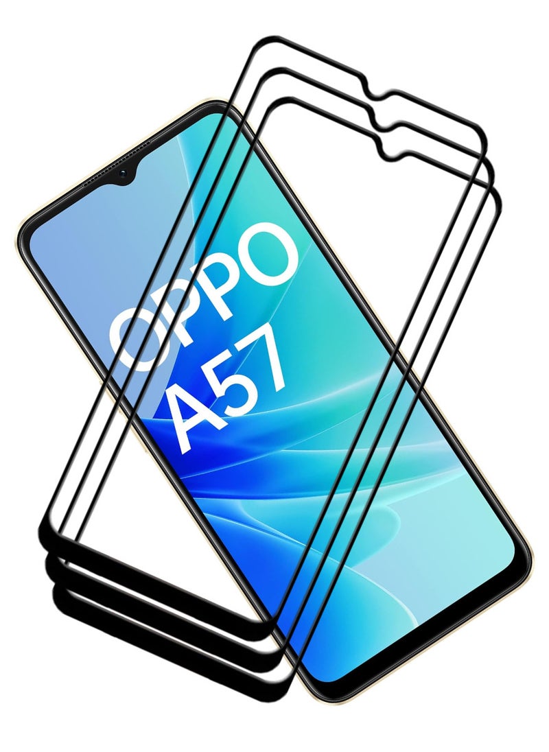ACLIX 3 Pieces Antistatic ESD Dustproof Premium Quality High Definition Tempered Glass Screen Protector Designed For Oppo A57 - Image 1