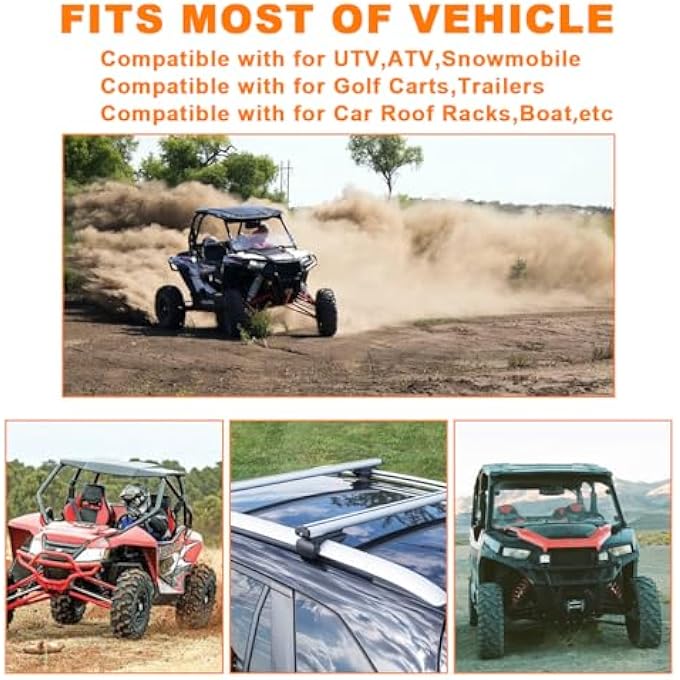 rayihni 4Pack Roll Bar Shovel Mount Holder for Roof Rack,19 Inches Adjustable Hook and Loop Mount Holder Straps Compatible with for UTV Polaris Ranger RZR ATV Cars Trucks Tractors Trailers - Image 3