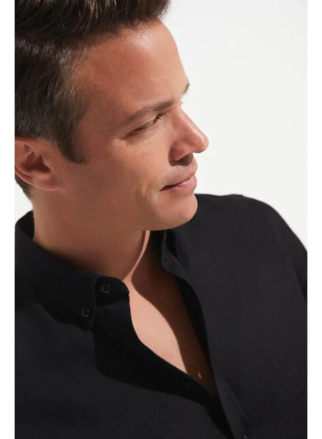 JUNE June Exclusive Men Regular Fit Long Sleeve Shirt Black