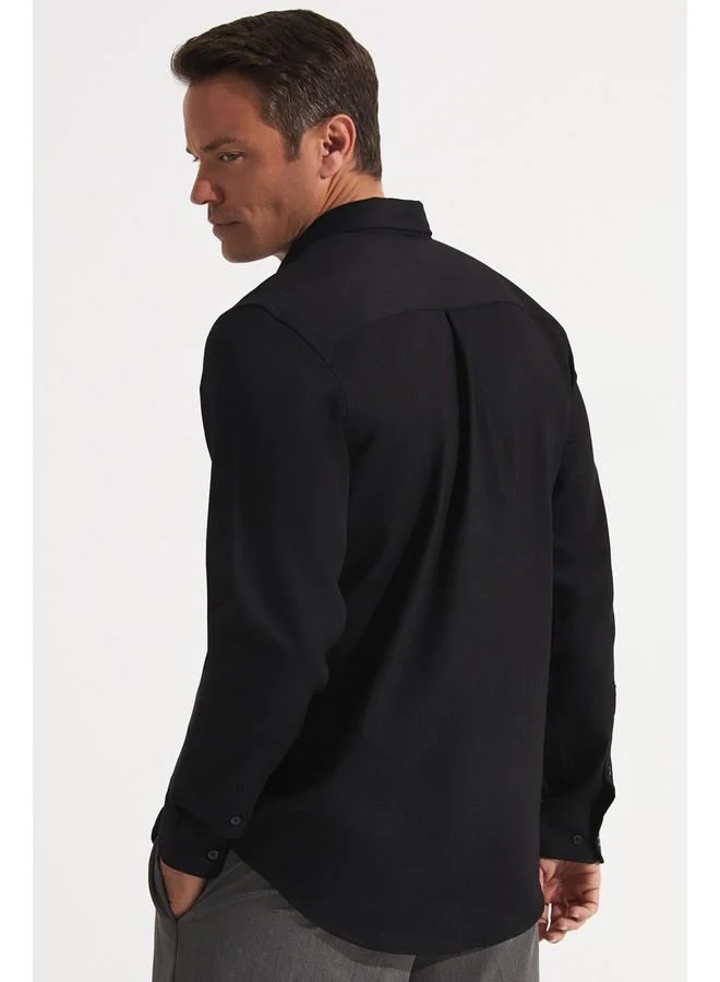 JUNE June Exclusive Men Regular Fit Long Sleeve Shirt Black