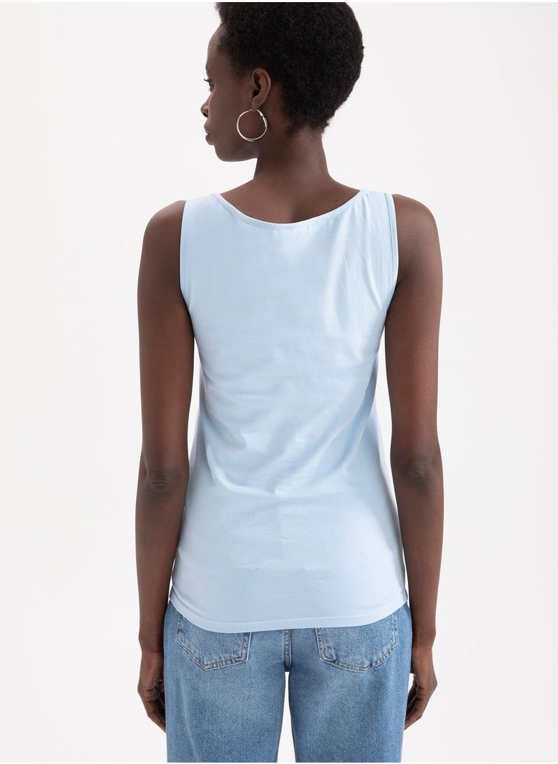 DeFacto - Woman Slim Fit Knitted Tank Top - Image 1