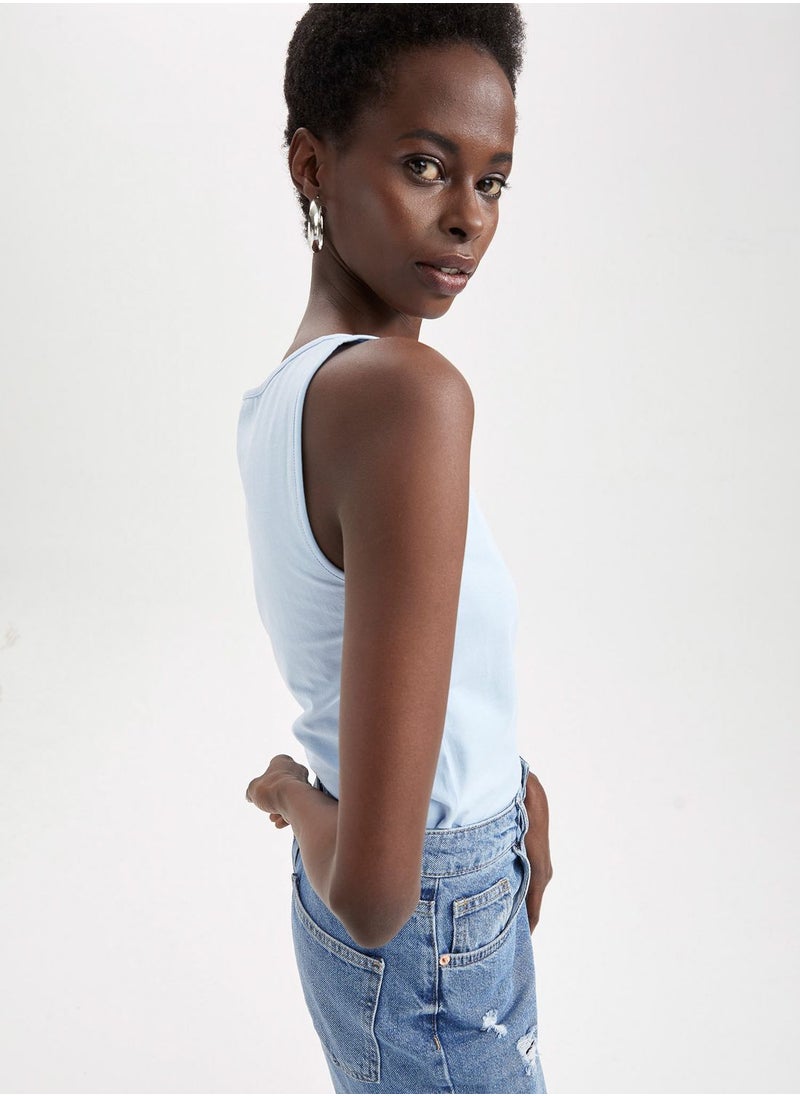 DeFacto - Woman Slim Fit Knitted Tank Top - Image 1