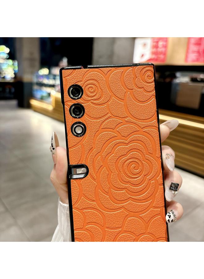 S-TOP Case For Honor V Purse Impression Camellia Pattern Protective Phone Case - Image 3