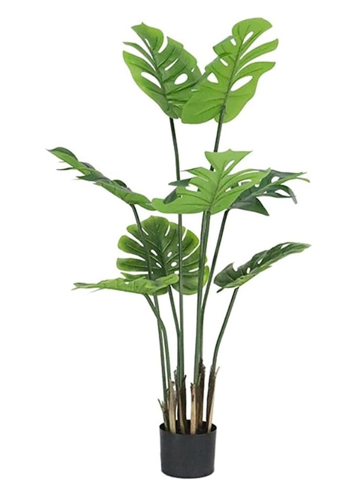 TYCOM Artificial Tree Fake Plants Fake Trees Faux Plants Indoor Realistic Plants for Office Home Room Store Decor Height 120 CM Monstera.  - Image 1